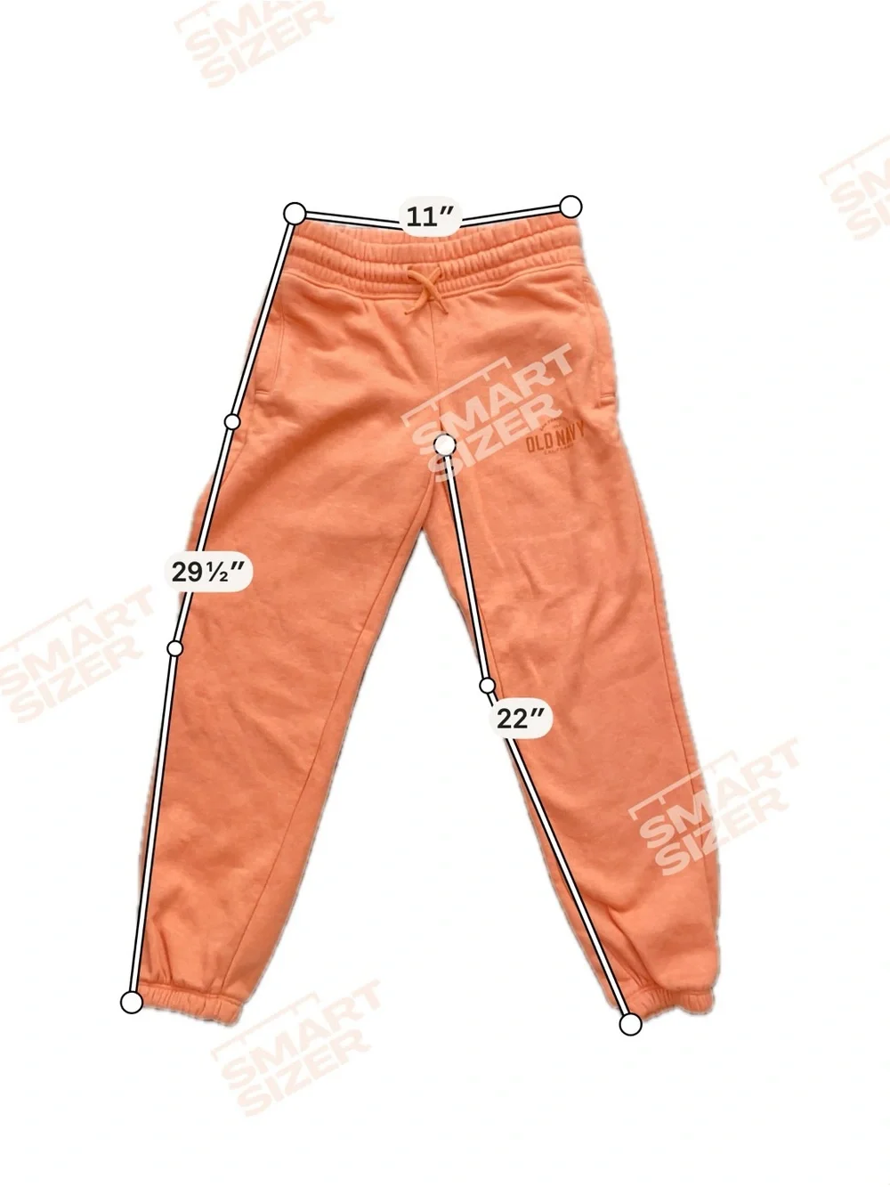 Old Navy Girls Cozy Coral Sweatpants Elastic Cuff Size 8
